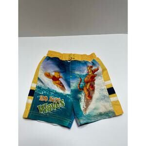 Disney Winnie the Pooh Swim Trunks Boys Size 12 Months Surfing Tigger Waves